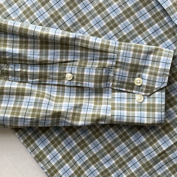 Barbour Button Down Shirt Men's Size M Tailored Fit Plaid Soft Brushed Fabric - Picture 5 of 9